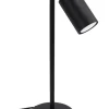 Bürolampen|Moderne Lampen*Sollux Schreibtischlampe Schwarz Metall 43 cm hoch schwenkbar