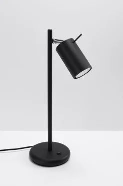Bürolampen|Moderne Lampen*Sollux Schreibtischlampe Schwarz Metall 43 cm hoch schwenkbar