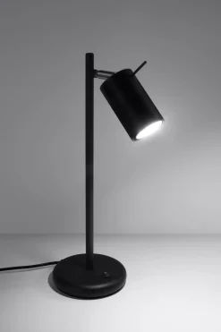 Bürolampen|Moderne Lampen*Sollux Schreibtischlampe Schwarz Metall 43 cm hoch schwenkbar