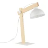 Tischlampen|Schlafzimmer Lampen*TK Lighting Schreibtischlampe verstellbar 52 cm Holz Metall E27