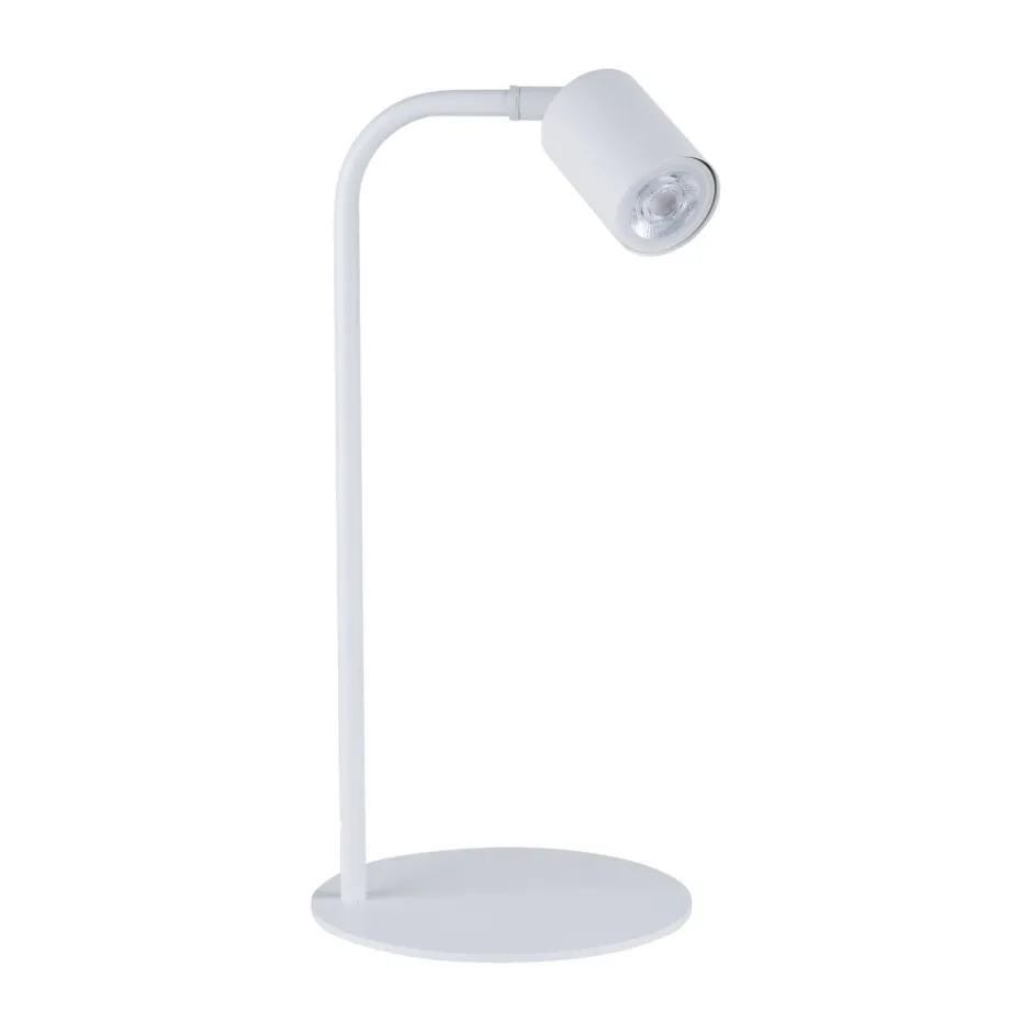 TK Lighting Schreibtischlampe Weiß verstellbar Modern Metall 40 cm< Schreibtischlampen|Bürolampen