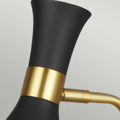 Elstead Schreibtischleuchte Metall 63,5cm Schwarz Messing Retro< Tischlampen|Bürolampen