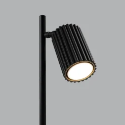 Sollux Schreibtischleuchte Schwarz H: 43 cm schwenkbar Aluminium GU10< Bürolampen|Schlafzimmer Lampen
