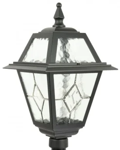 SU-MA Schwarze Außenlampe MERKSEM 80cm IP43 Aluminium< Rustikale Lampen|Metall Lampen