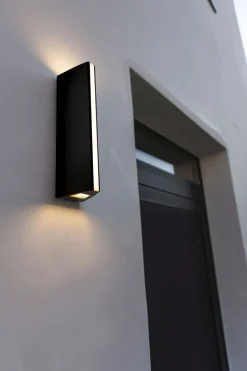 Led Außenleuchten|Moderne Außenleuchten*Eco-Light Schwarze Außenleuchte Modern E27 IP54 H:30 cm blendarm