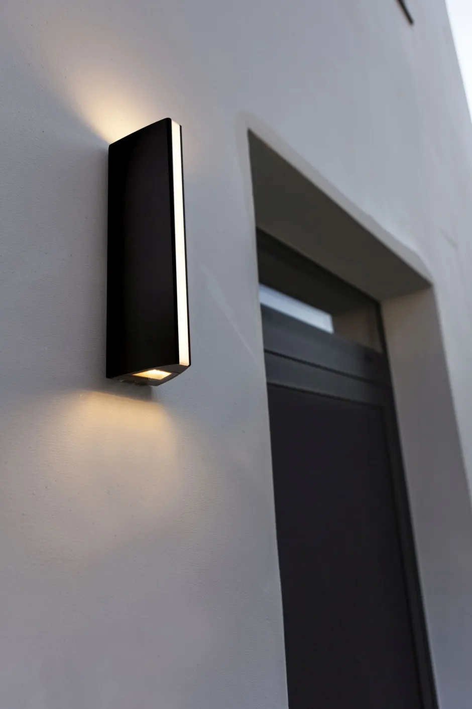 Led Außenleuchten|Moderne Außenleuchten*Eco-Light Schwarze Außenleuchte Modern E27 IP54 H:30 cm blendarm