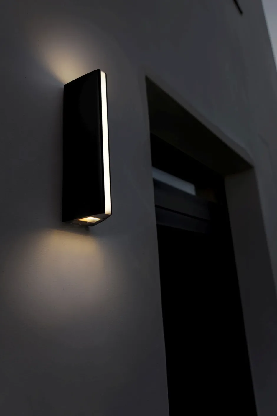 Led Außenleuchten|Moderne Außenleuchten*Eco-Light Schwarze Außenleuchte Modern E27 IP54 H:30 cm blendarm