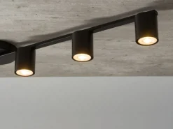 Deckenleuchten|Flurlampen*Sigma Schwarze Deckenlampe GU10 L:110 cm Mehrflammig Zeitlos