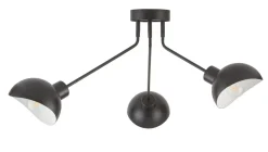 Sigma Schwarze Deckenlampe Innen Weiß E27 3-flammig stylisch< Deckenleuchten|Moderne Lampen