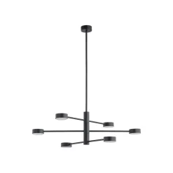 Deckenleuchten|Bürolampen*Nowodvorski Schwarze Deckenlampe Metall drehbar H:85cm 6x GX53