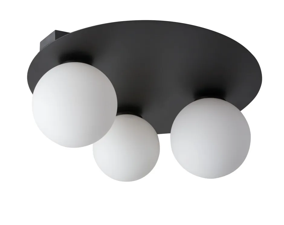 Deckenleuchten|Flurlampen*Sigma Schwarze Deckenlampe Modern Metall Glas G9 gemütlich