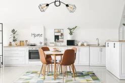 Belis Schwarze Deckenlampe Retro Metall E27 L:90 cm 2-flammig< Bürolampen|Wohnzimmerlampen