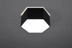 Deckenleuchten|Flurlampen*Sollux Schwarze Deckenleuchte blendarm 30,5 cm lang für 2x E27