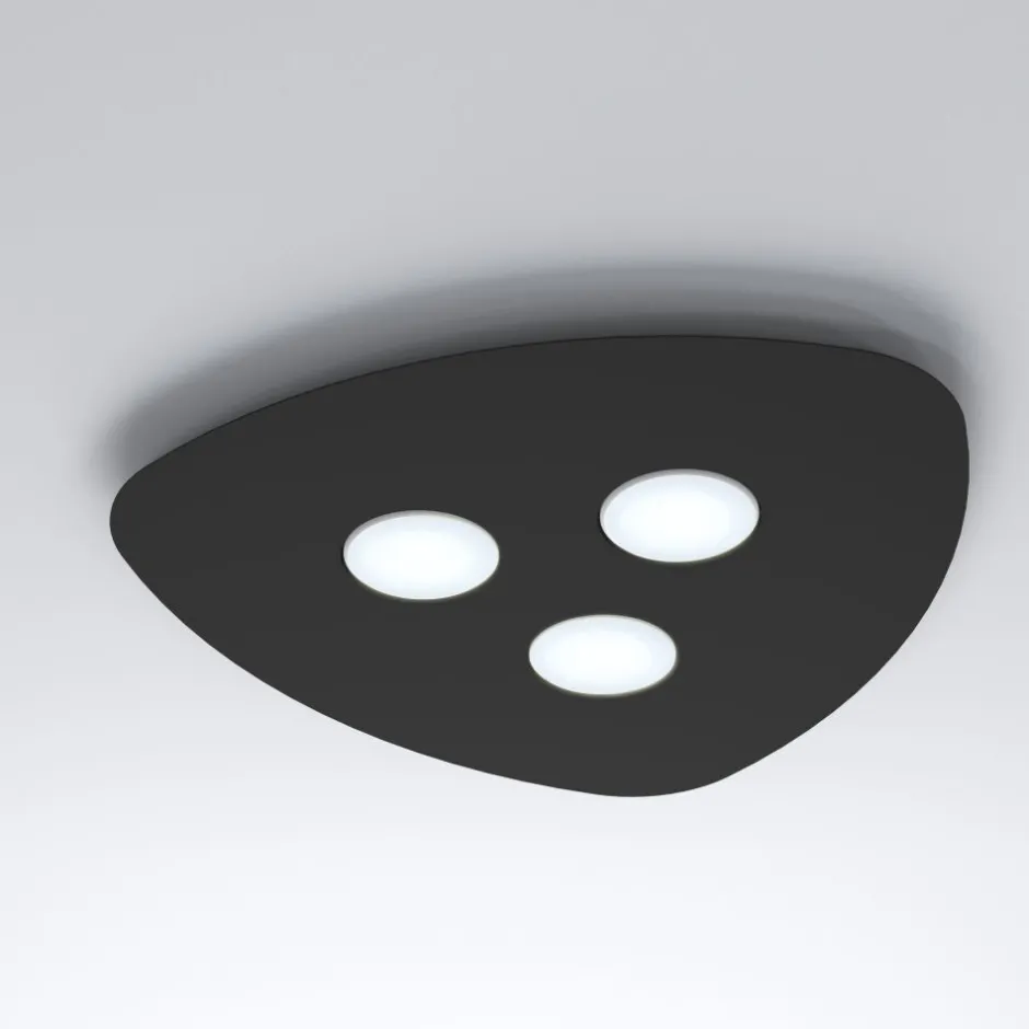 Deckenleuchten|Flurlampen*Nowodvorski Schwarze Deckenleuchte blendarm 3-flammig schlicht