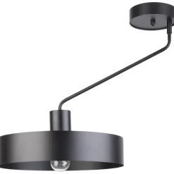 Deckenleuchten|Wohnzimmerlampen*Sigma Schwarze Deckenleuchte Metall Schirm Ø8 cm E27 Retro