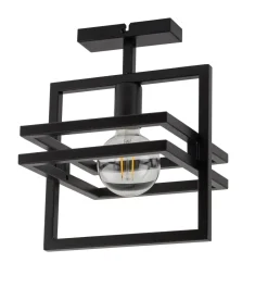 Sigma Schwarze Deckenleuchte Metall B:26 cm E27 auffällig< Deckenleuchten|Moderne Lampen