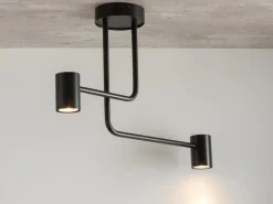 Sigma Schwarze Deckenleuchte Metall GU10 L:60 cm akzentuiert< Deckenleuchten|Moderne Lampen