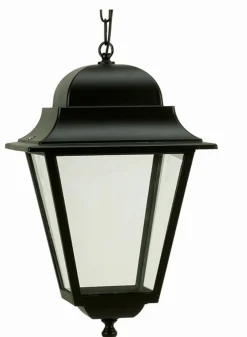 Lido Schwarze Hängelampe außen IP44 Rustikal E27 Aluminium< Rustikale Lampen|Hängeleuchten Außen