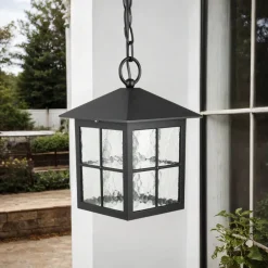 SU-MA Schwarze Hängelampe außen Rustikal IP43 BAARLE< Metall Lampen|Rustikale Lampen