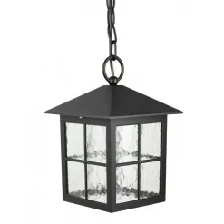 SU-MA Schwarze Hängelampe außen Rustikal IP43 BAARLE< Metall Lampen|Rustikale Lampen