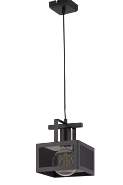 Industrie Lampen|Wohnzimmerlampen*Sigma Schwarze Hängelampe Industrial Design bis 0,8 m E27