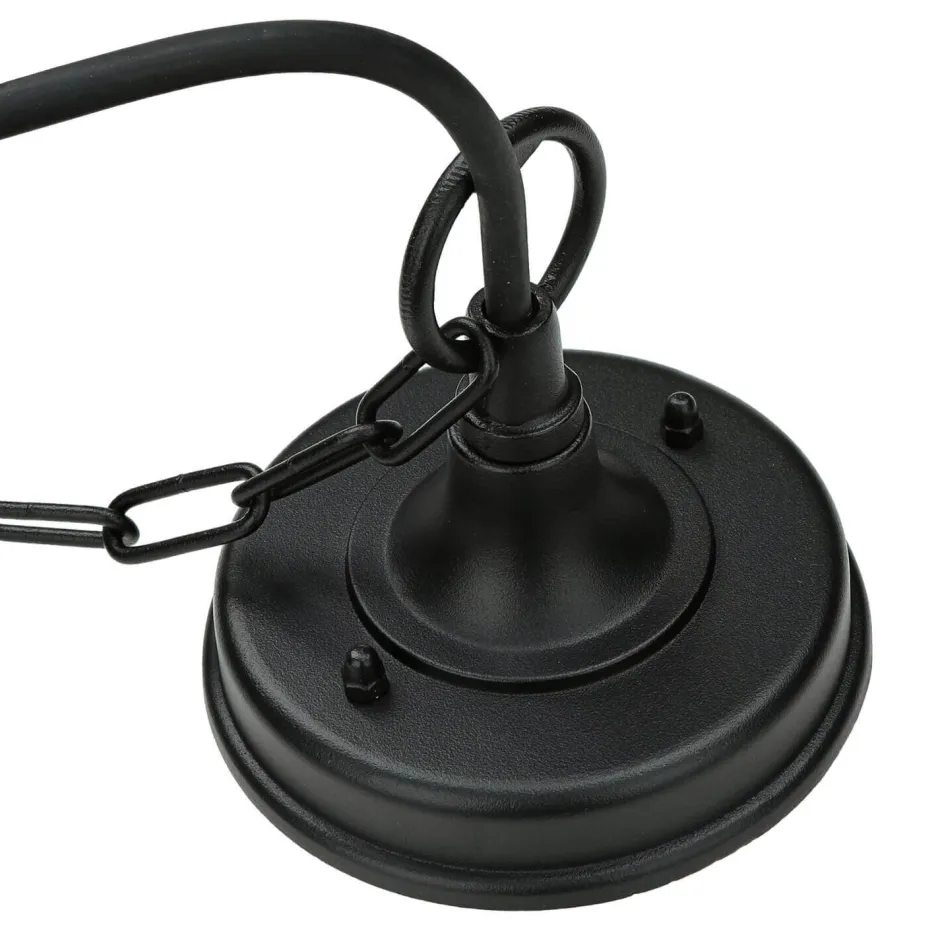 Elstead Schwarze Hängelampe IP43 Rustikal Kirchenglas< Metall Lampen|Rustikale Lampen