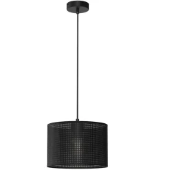 Hängelampen|Bürolampen*Luminex Schwarze Hängelampe Metall Ø25 cm rund E27 Loft