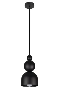 Belis Schwarze Hängelampe Metall Loft Design E27 B:17 cm rund< Hängelampen|Bürolampen