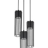 Moderne Lampen|Wohnzimmerlampen*Sigma Schwarze Hängelampe Zylinder Metall Ø20 cm GU10 Modern