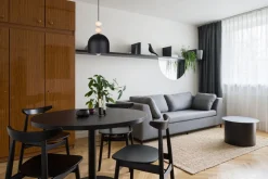 Hängelampen|Bürolampen*Belis Schwarze Hängeleuchte Metall Holz Ø17 cm E27 wohnlich