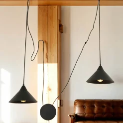 Emibig Schwarze Hängeleuchte mit Stecker flexible Montage< Hängelampen|Esszimmer Lampen