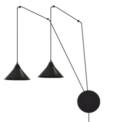 Emibig Schwarze Hängeleuchte mit Stecker flexible Montage< Hängelampen|Esszimmer Lampen