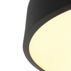 Steinhauer Schwarze LED Deckenlampe Metall Kunststoff 40 W 2700 K< Deckenleuchten|Led Lampen