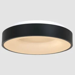 Steinhauer Schwarze LED Deckenlampe Metall Kunststoff 40 W 2700 K< Deckenleuchten|Led Lampen