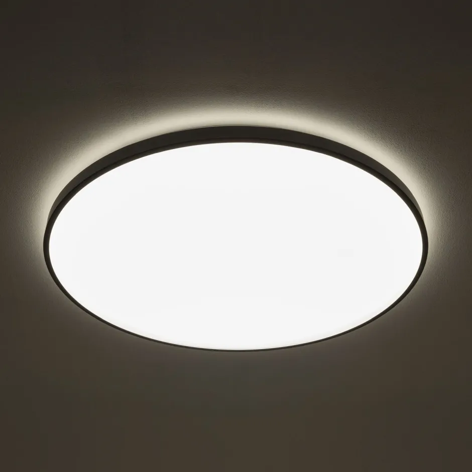 Nowodvorski Schwarze LED Deckenlampe Ø64,2 cm 64 W 4700 lm blendarm< Deckenleuchten|Led Lampen