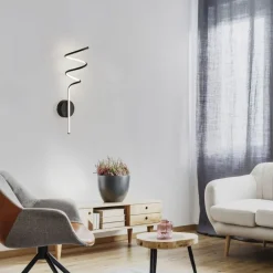 Just Light Schwarze LED Wandleuchte Metall warmweiß 3000 K 2330 lm< Led Lampen|Wandleuchten