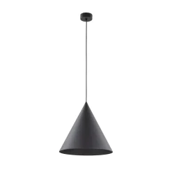 TK Lighting Schwarze Pendelleuchte Metall E27 Ø 32 cm H: max. 165 cm< Hängelampen|Esszimmer Lampen