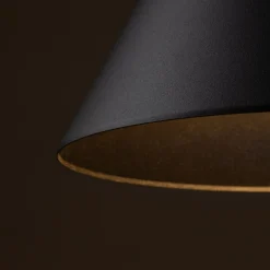 TK Lighting Schwarze Pendelleuchte Metall E27 Ø 32 cm H: max. 165 cm< Hängelampen|Esszimmer Lampen