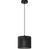Hängelampen|Bürolampen*Luminex Schwarze Pendelleuchte Metall Ø18 cm rund E27 Loft