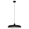 Hängelampen|Bürolampen*Steinhauer Schwarze Pendelleuchte Metall L:50 cm rund E27 Modern