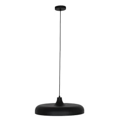 Hängelampen|Bürolampen*Steinhauer Schwarze Pendelleuchte Metall L:50 cm rund E27 Modern