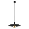 Hängelampen|Bürolampen*TK Lighting Schwarze Pendelleuchte Metall Ø41 cm rund E27 Loft