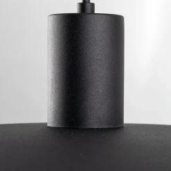 Hängelampen|Bürolampen*TK Lighting Schwarze Pendelleuchte Metall Ø41 cm rund E27 Loft