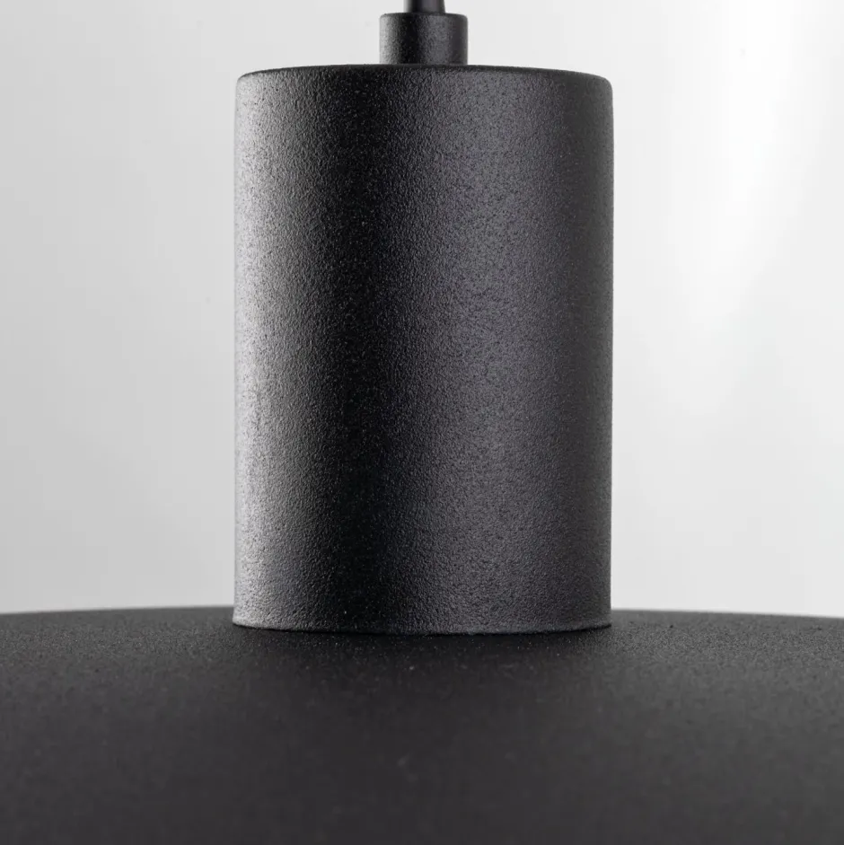 Hängelampen|Bürolampen*TK Lighting Schwarze Pendelleuchte Metall Ø41 cm rund E27 Loft