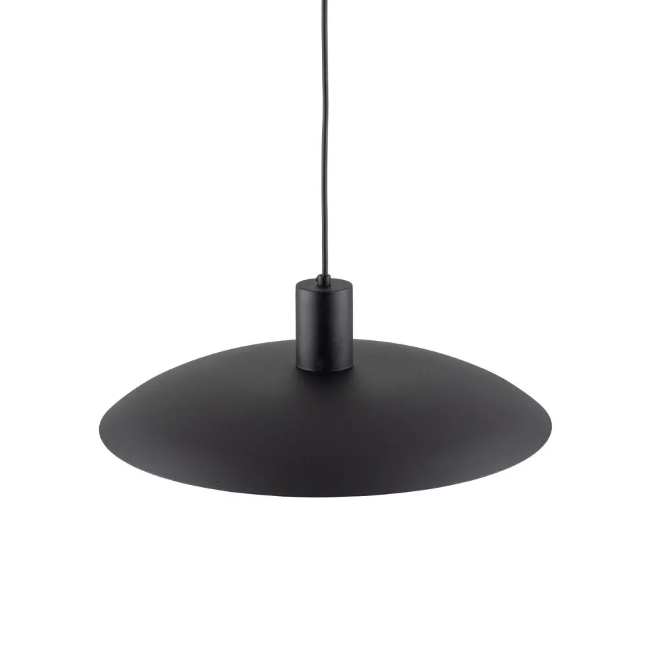 Hängelampen|Bürolampen*TK Lighting Schwarze Pendelleuchte Metall Ø41 cm rund E27 Loft