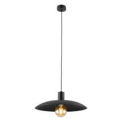 Hängelampen|Bürolampen*TK Lighting Schwarze Pendelleuchte Metall Ø41 cm rund E27 Loft