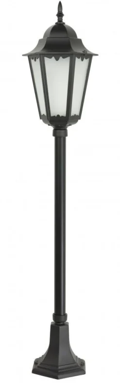 SU-MA Schwarze Schinkellaterne 115cm Rustikal Aluminium< Außenleuchten Antik|Rustikale Lampen