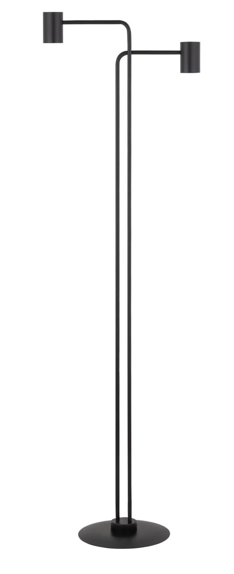 Moderne Lampen|Stehlampen*Sigma Schwarze Stehlampe Zylinder 162 cm E27 auffällig