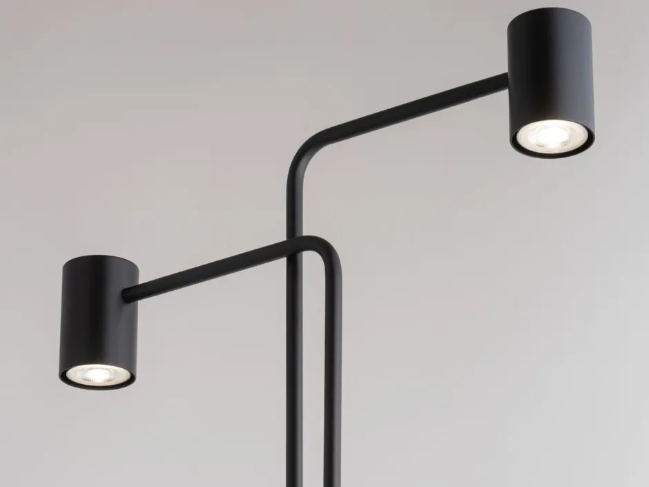 Moderne Lampen|Stehlampen*Sigma Schwarze Stehlampe Zylinder 162 cm E27 auffällig