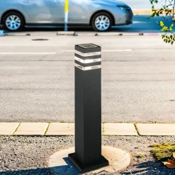 Moderne Lampen|Wegeleuchten*Nowodvorski Schwarze Stehleuchte KARALIS Aluminium 65cm Lampe